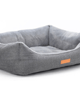 THE BALMORAL | LUXURY HERRINGBONE BOLSTER DOG BED