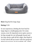 THE BALMORAL | LUXURY HERRINGBONE BOLSTER DOG BED