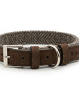 THE LINCOLN | LUXURY TWEED & LEATHER DOG COLLAR