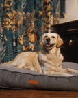 THE BALMORAL | LUXURY HERRINGBONE FLAT PILLOW DOG BED