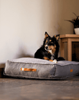 THE BALMORAL | LUXURY HERRINGBONE FLAT PILLOW DOG BED
