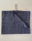 Big Linen Towel - Blue Fishbone
