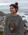 Will Sit for Snacks: The Chocolate LabradorOversized Sweatshirt
