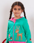 Adorable Organic Cotton Hoodie with Enchanted Forest Appliques for Kids by Toby Tiger at brixbailey.com
