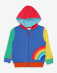 Colorful Organic Hoodie with Rainbow Print for Kids, Cozy and Warm for All Seasons by Toby Tiger at brixbailey.com