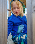 Premium Dinosaur Print Hoodie for Kids - Soft Organic Cotton Eco-Friendly Sweatshirt with Dino Appliques by Toby Tiger at brixbailey.com