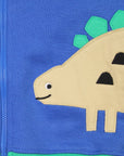 Premium Dinosaur Hoodie for Kids - Soft Organic Cotton Sweatshirt with Dino Print and Appliques, GOTS Certified Eco-Friendly by Toby Tiger at brixbailey.com