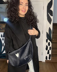 Chic Black Hobo Shoulder Bag
