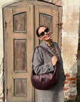 Chic Brown Hobo Bag with Adjustable Strap