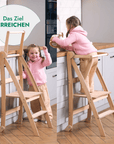 Holz Lernleiter Montessori: Hocker für Kinder-4