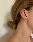 Hoop Cluster Rings Sterling Silver Stud Earrings