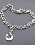 Horse Shoe Lucky Silver Charm