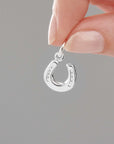 Horse Shoe Lucky Silver Charm
