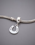 Horse Shoe Lucky Silver Charm