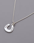 Horse Shoe Lucky Silver Charm
