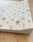 Anti-Roll Wedge Baby Changing Mat - Pot Plants