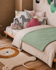 housse edredon 150 x 150 GOTS enfant coton bio vert