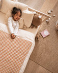 housse edredon 150 x 150 enfant coton Vichy