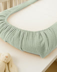 housse matelas a langer coton bio papate vert biologique