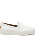 Slip-on Sneakers, white leather