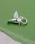 Hummingbird Silver Charm