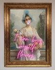 I Can Buy Myself Flowers Framed Print