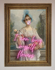 I Can Buy Myself Flowers Framed Print