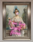 I Can Buy Myself Flowers Framed Print