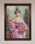 I Can Buy Myself Flowers Framed Print
