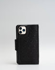 Leather crossbody case for iPhone 11 - Polka
