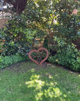Large Rusty Metal Decorative Heart Garden Decoration