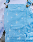 Ice Blue Snowflake Dungarees