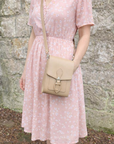 Handmade Leather Festival Phone Bag - Iced Coffee