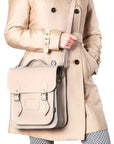Handmade Leather City Backpack - Iced Coffee