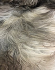 Premium Icelandic sheepskin rug, large natural grey undyed longhair, luxury eco-friendly sustainably tanned, soft high-quality fur by Wildash London at brixbailey.com