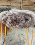 Luxury Icelandic sheepskin seat cover, premium taupe shorn 50mm, organic free-range fur, handcrafted EU-tanned hypoallergenic by Wildash London at brixbailey.com