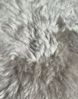 Luxury Icelandic sheepskin throw, large dove grey, premium shorn sheepskin rug, best-selling sustainable home decor by Wildash London at brixbailey.com