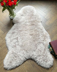 Premium Icelandic Sheepskin Throw Dove Grey, Medium Luxury Sheepskin Rug, Handcrafted Organic Free-Range Fur, Best-Selling Shorn Sheepskin by Wildash London at brixbailey.com