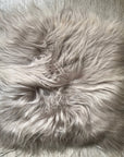Luxury British sheepskin seat cover in dove grey, premium free-range organic sheepskin, handcrafted and hypoallergenic by Wildash London at brixbailey.com