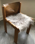 Luxury British sheepskin seat cover, premium dove grey, 100% natural free-range sheepskin, handcrafted, sustainable, hypoallergenic, machine washable by Wildash London at brixbailey.com