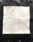 Luxury natural black Icelandic sheepskin seat cover, premium undyed fur, handcrafted, sustainable, hypoallergenic, 37cm square by Wildash London at brixbailey.com
