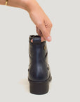 Idaho Storm Waterproof Jodhpur Riding Boots - Navy