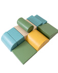 Pastel Turquoise Soft Play Foam Block Set Eight Piece