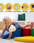 Soft Play 6 Foam Block Set in Light Multicolor