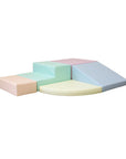Soft Play Pastel Corner Climber Foam Block Set for Kids