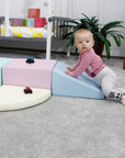 Soft Play Pastel Corner Climber Foam Block Set for Kids