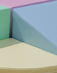 Soft Play Pastel Corner Climber Foam Block Set for Kids