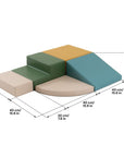 Pastel Turquoise Foam Block Corner Climber Set