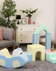 Soft Play Foam Block Set in Light Pastels