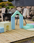 Soft Play Foam Block Set in Light Pastels
